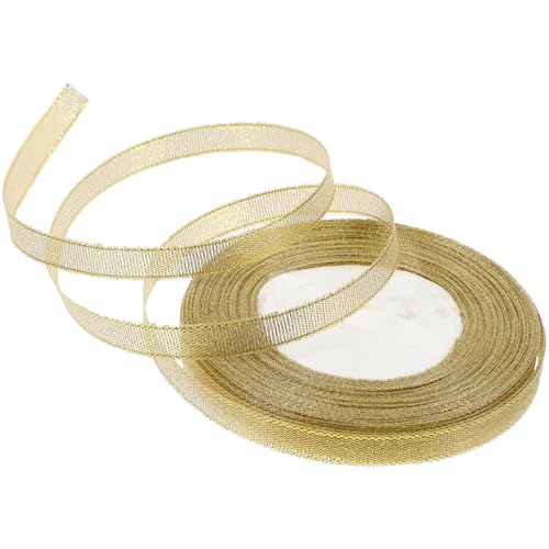 FRCOLOR Gold Glitter Geschenkband Dekoratives Satinband für Hochzeiten Partys und Diy Bastelprojekte Hochwertiges Material Vielseitig Einsetzbar FRCOLOR Gold Glitter Geschenkband Dekoratives Satinband für Hochzeiten Partys und Diy Bastelprojekte Hochwertiges Material Vielseitig Einsetzbar von FRCOLOR