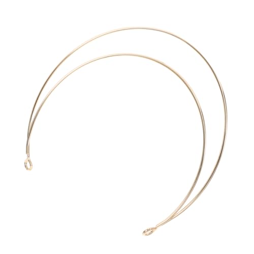 FRCOLOR Haarreif Aus Metall Mit Blumenkrone Doppellagig Göttinnen-stirnband Modenschau-accessoire Für Frauen von FRCOLOR
