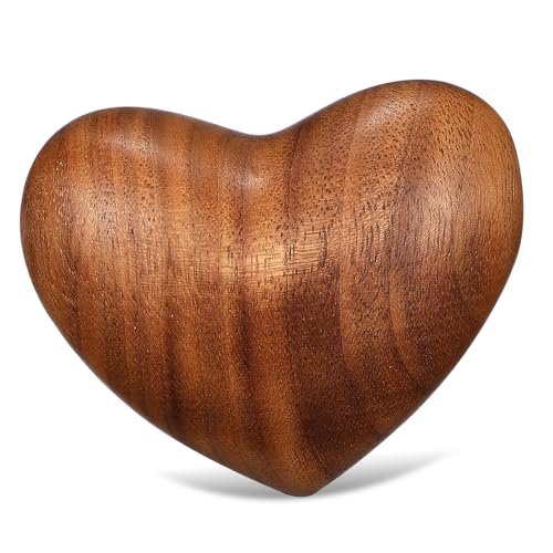 FRCOLOR Holz Liebesherz Dekoration aus Naturholz Handspielzeug und für Familie und Freunde Stressabbauend mit Kreativem für Besondere Anlässe von FRCOLOR