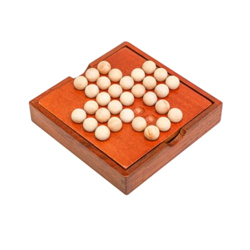 FRCOLOR Holzspielbrett Lernspielzeug Holzperlen Schachspiel für Pädagogisch Fördernd Logisches Denken und Feinmotorik Spielerisch Entwickeln für Familie und Reise von FRCOLOR
