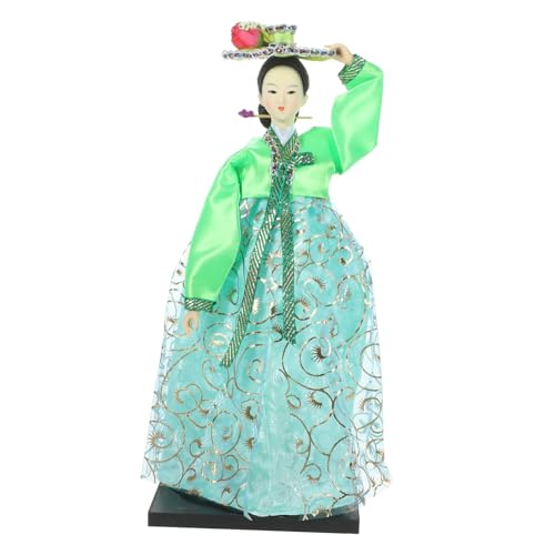FRCOLOR Koreanische Hanbok Kleid Puppe Traditionelle Koreanische Kleidung Sammlerfigur Puppendekoration 12 Zoll von FRCOLOR