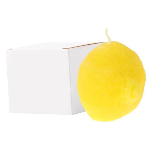 FRCOLOR Lemonförmige Duftkerze aus Paraffinwachs Handgefertigte Aromatherapie Kerze für Stilvolle Dekoration und Entspannende als für zu Besonderen Anlässen FRCOLOR Lemonförmige Duftkerze aus Paraffinwachs Handgefertigte Aromatherapie Kerze für Stilvolle Dekoration und Entspannende als für zu Besonderen Anlässen von FRCOLOR