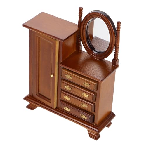 FRCOLOR Maßstab Vintage Retro Kommode Schminktisch Schlafzimmer Zubehör Holz Deko für Mini Dollhouse DIY Schlafzimmergestaltung FRCOLOR Maßstab Vintage Retro Kommode Schminktisch Schlafzimmer Zubehör Holz Deko für Mini Dollhouse DIY Schlafzimmergestaltung von FRCOLOR