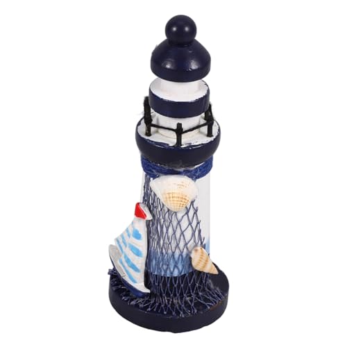 FRCOLOR Mediterraner Miniatur Leuchtturm Holzmodell Nautische Tischdekoration Mediterrane Wohnaccessoires Lifelike Mini Leuchtturm für Büro und Zuhause FRCOLOR Mediterraner Miniatur Leuchtturm Holzmodell Nautische Tischdekoration Mediterrane Wohnaccessoires Lifelike Mini Leuchtturm für Büro und Zuhause von FRCOLOR