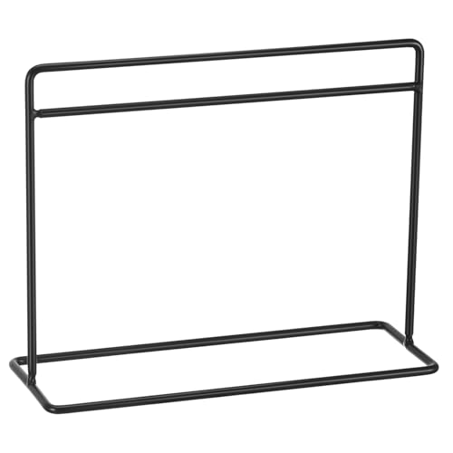 FRCOLOR Mini Puppen Kleiderbügel aus Hochwertigem Moderne Garderobe für Puppenhaus Deko Praktischer Mini Kleiderständer für Dollhouse Kleidung Schwarzer Organizer von FRCOLOR
