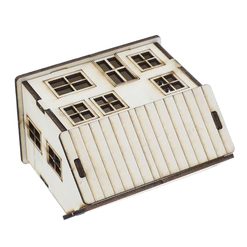 FRCOLOR Miniatur Holzhaus Bausatz Beige zum Bemalen und Basteln Realistisches Modell für Weihnachtsdekoration Vielseitige Holzfigur für DIY Szene Sicher und Fertig zum Zusammenbauen FRCOLOR Miniatur Holzhaus Bausatz Beige zum Bemalen und Basteln Realistisches Modell für Weihnachtsdekoration Vielseitige Holzfigur für DIY Szene Sicher und Fertig zum Zusammenbauen von FRCOLOR
