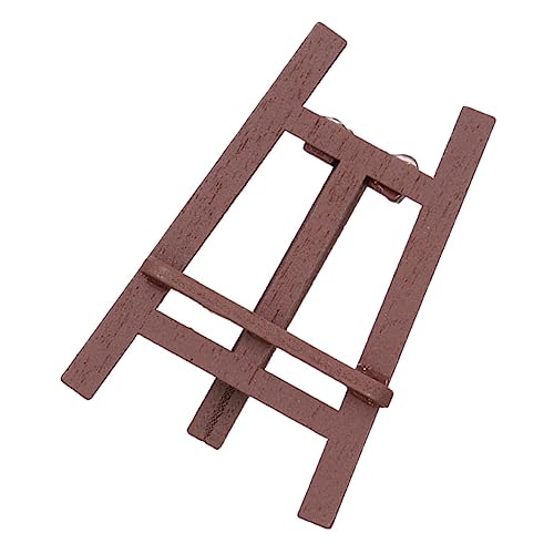 FRCOLOR Miniatur Puppenhaus Staffelei Holzmodell Robustes Miniatur Atelier Zubehör Dekoratives Mini Easel Ornament für Puppenhaus für Miniaturliebhaber und Sammler von FRCOLOR