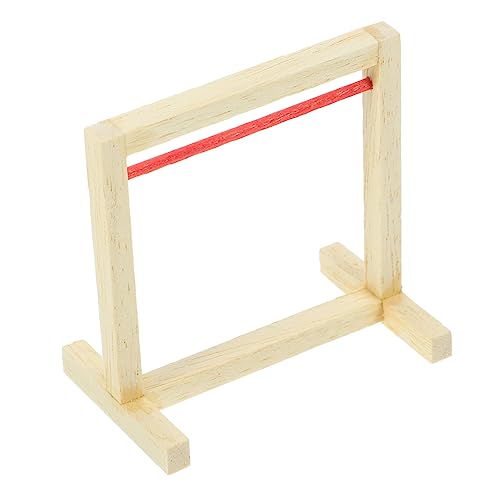 FRCOLOR Miniatur Puppenkleiderbügel aus Holz Mini Kleiderständer für Puppen Tragbares Miniatur Kleidung Display Regal Platzsparender Puppenschrank Organizer Dekorativer von FRCOLOR
