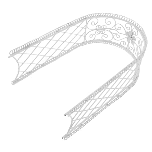 FRCOLOR Miniaturer Eisenbogen für Puppenhaus Dekoration Eleganter Handgefertigter Metallbogen für Hochzeiten und Kreative Layouts für Drinnen und Draußen Romantische für Setting von FRCOLOR