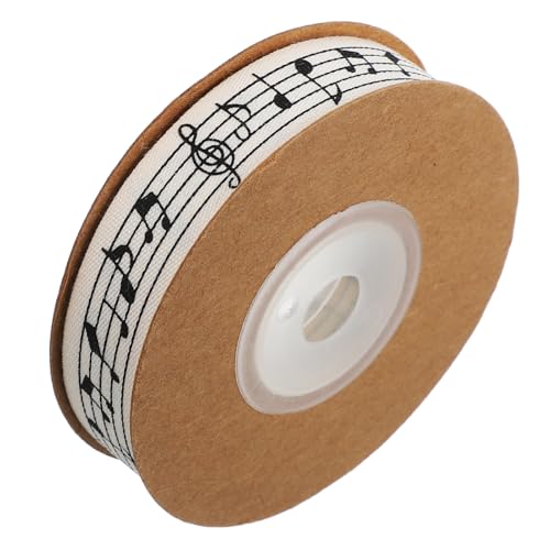 FRCOLOR Musiknoten Geschenkband Baumwollband für Diy Bastelprojekte für Musikthemen zum Verpacken von Geschenken und Dekorieren von Events von FRCOLOR