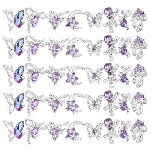 FRCOLOR Nail Art Strasssteine Nagelanhänger Schleifen Schleifenanhänger Zur Schmuckherstellung Harzschleifen Nagelschleifenanhänger Nagelstrass Kleine Schleifen Nagelanhänger FRCOLOR Nail Art Strasssteine Nagelanhänger Schleifen Schleifenanhänger Zur Schmuckherstellung Harzschleifen Nagelschleifenanhänger Nagelstrass Kleine Schleifen Nagelanhänger von FRCOLOR
