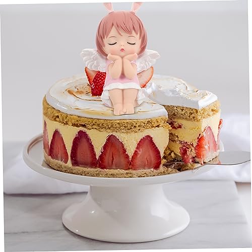 FRCOLOR Niedliche Cartoon Engel Tortendeko Entzückendes Cake Topper Ornament Farbenfrohe Kuchen Deko für Mädchen Geburtstag Party Tischdekoration Vielseitige Desktop Ornaments von FRCOLOR