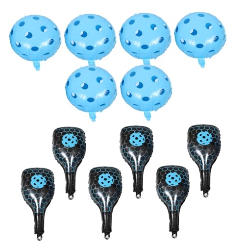 FRCOLOR Party Ballon Set Pickleball Schläger Aufblasbar Aluminiumfolie Sportballon Dekoration Blaue Schläger Blaue Runde Ballons Geburtstags und Sportthemenparty Zubehör FRCOLOR Party Ballon Set Pickleball Schläger Aufblasbar Aluminiumfolie Sportballon Dekoration Blaue Schläger Blaue Runde Ballons Geburtstags und Sportthemenparty Zubehör von FRCOLOR