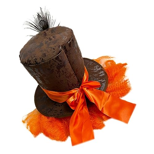 FRCOLOR Partyhut mit Pfauenfedern Orangefarbener Cosplay Magierhut für Herren Festliches Karnevalszubehör Hautfreundlich und Strapazierfähig für Kostümpartys und Festivals FRCOLOR Partyhut mit Pfauenfedern Orangefarbener Cosplay Magierhut für Herren Festliches Karnevalszubehör Hautfreundlich und Strapazierfähig für Kostümpartys und Festivals von FRCOLOR
