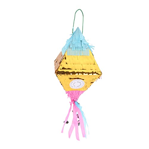 FRCOLOR Piñata Kindergeburtstag Diamantform Kreative Partydeko Umweltfreundlich mit Zuckerfüllung Outdoor Spielspaß für Jungen und Mädchen von FRCOLOR
