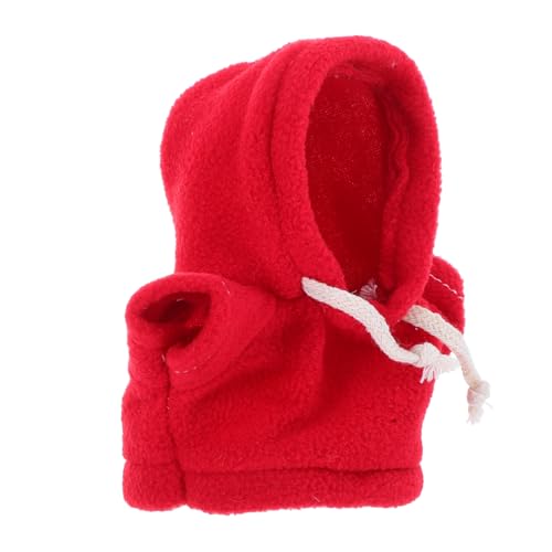 FRCOLOR Plüsch Bären Hoodie für Puppen Rotes Sweatshirt Weiche Puppenkleidung Kuschelige Kleidung für Realistische Puppen Outfits von FRCOLOR