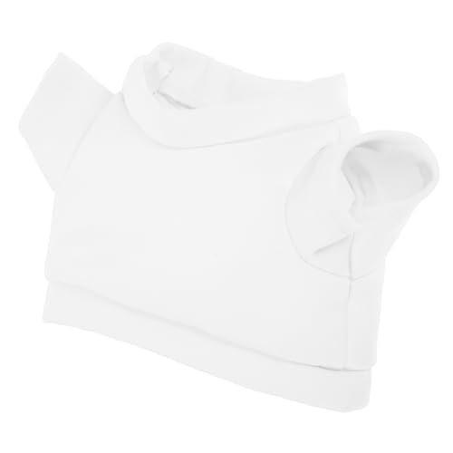 FRCOLOR Plüschbär T Shirt Weiß Sublimationsshirt Kleidung für Kuscheltiere Weiches DIY Hemd für Kleine Bärenkleidung für Puppen und Stofftiere von FRCOLOR