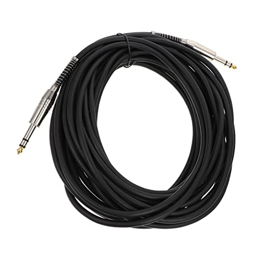 FRCOLOR Professionelles Mikrofon und Gitarrenkabel Schwarzes Audio Kabel für Elektrische Gitarren Lautsprecher und Aufnahmegeräte Hohe Signalübertragung und Haltbarkeit von FRCOLOR