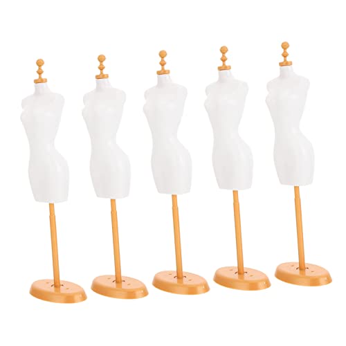 FRCOLOR Puppenkleiderständer 5 Stück Kleiner Mannequin Modell Ständer für Puppen Kleidung Display Zubehör von FRCOLOR