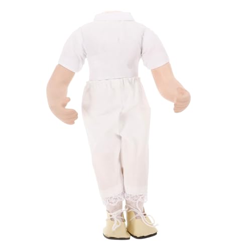 FRCOLOR Puppenkörper Selbstgemacht 22cm für Kinder Robust aus Keramik und Stoff Puppenteile für Kreatives Basteln Puppenmodell Zubehör für Rollenspiele Geeignet für Ankleidespiele von FRCOLOR