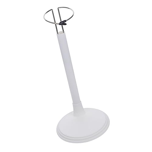 FRCOLOR Puppenständer Weiß mit Stabilem Sockel Verstellbarer Halter für Puppen Actionfiguren und Modelle Sicherer Halt für Schaufenster Regale und Tische im Kinderzimmer von FRCOLOR