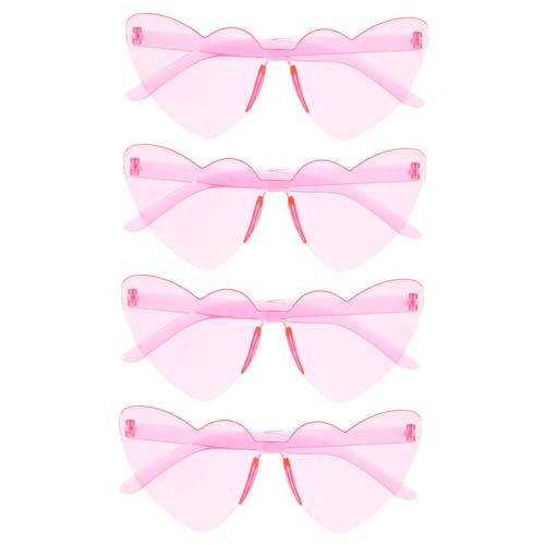 FRCOLOR Rahmenlose Herzbrille Trendige Randlose Sonnenbrille Partygeschenke 4er-pack FRCOLOR Rahmenlose Herzbrille Trendige Randlose Sonnenbrille Partygeschenke 4er-pack von FRCOLOR