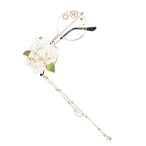 FRCOLOR Retro Steampunk Einseitige Brille mit Design Metallkette für Cosplay Besondere Anlässe Unisex Leicht Langlebig Accessoire für Lolita Outfits FRCOLOR Retro Steampunk Einseitige Brille mit Design Metallkette für Cosplay Besondere Anlässe Unisex Leicht Langlebig Accessoire für Lolita Outfits von FRCOLOR