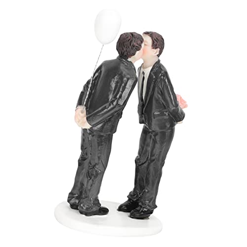 FRCOLOR Romantische Hochzeitstortenfigur aus Robustem Harz Schwules Design Vielseitig als Valentinstag Cupcake Topper und Tischdekoration Geeignet für Kuchen Aller und Festliche Anlässe FRCOLOR Romantische Hochzeitstortenfigur aus Robustem Harz Schwules Design Vielseitig als Valentinstag Cupcake Topper und Tischdekoration Geeignet für Kuchen Aller und Festliche Anlässe von FRCOLOR