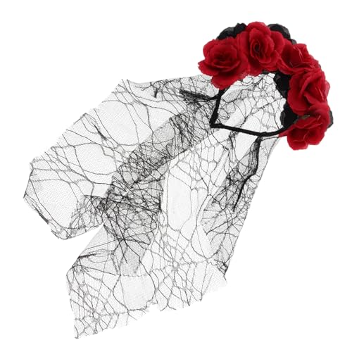 FRCOLOR Rosenschleier Blumenschleier Stirnband floraler Kronenschleier halloween haarschmuck halloween kopfschmuck Cosplay-Stirnband für Halloween Halloween-Blumenstirnbänder Gittergewebe FRCOLOR Rosenschleier Blumenschleier Stirnband floraler Kronenschleier halloween haarschmuck halloween kopfschmuck Cosplay-Stirnband für Halloween Halloween-Blumenstirnbänder Gittergewebe von FRCOLOR