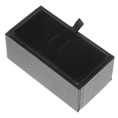 FRCOLOR Schwarze Kleine Schmuckbox für Krawattenklammern und Manschettenknöpfe Geschenkbox Stilvolle Schmuckschatulle zur Sicheren Aufbewahrung und Präsentation FRCOLOR Schwarze Kleine Schmuckbox für Krawattenklammern und Manschettenknöpfe Geschenkbox Stilvolle Schmuckschatulle zur Sicheren Aufbewahrung und Präsentation von FRCOLOR