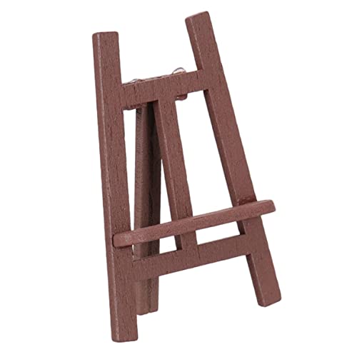 FRCOLOR Simulierte Mini Staffelei Modell Puppenhaus Deko Zubehör Kleine Puppenmöbel Kompakte Langlebige Miniatur Staffelei für Puppenstube Detailreich und Umweltfreundlich von FRCOLOR