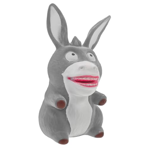 FRCOLOR Stressabbau Squeeze Esel Elastisches Decompression Toy für Nervöse Finger Lustiges Sensorisches Knautschtier für Erwachsene und Mitgebsel und Partyaccessoire von FRCOLOR