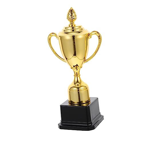 FRCOLOR Trophäe aus Hochwertigem Kunststoff mit Deckel Kreativer Kleiner Pokal für Kindergarten Wettbewerbe Firmenauszeichnungen Langlebig und Multifunktional von FRCOLOR