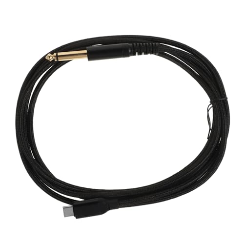 FRCOLOR USB C zu Gitarren Audio Kabel mit Integriertem Chip Stabiles Instrumentenkabel für Elektrische Gitarre Klarer Plug And Play Robust und Leicht Tragbar von FRCOLOR
