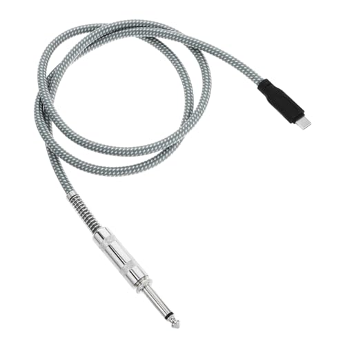 FRCOLOR USB C zu Xlr Gitarrenkabel Professionelles Audio und Musikverbindungskabel für Studioaufnahmen Kompatibel mit Gitarren Smartphones und Computern von FRCOLOR