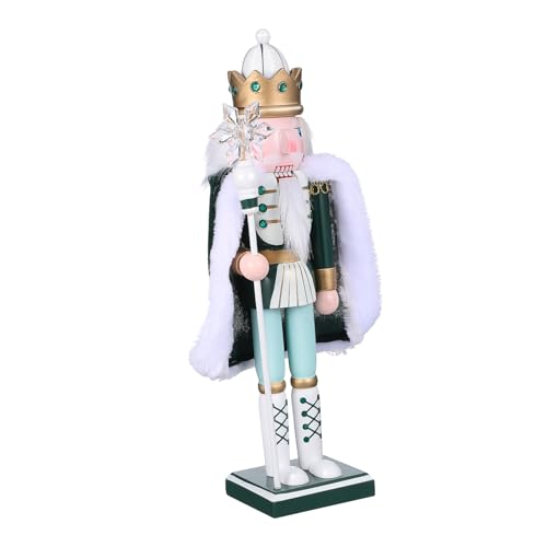 FRCOLOR Weihnachtliche Holzfigur Traditioneller aus Holz für Tischdekoration Weihnachtsdeko und Home Decor Handbemalt Stabil und Detailreich von FRCOLOR