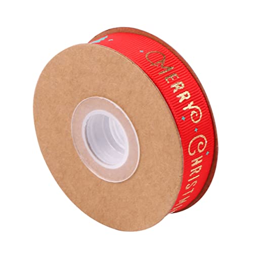 FRCOLOR Weihnachtliches Geschenkband Breites Rotes Jute Ribbing mit Goldgeprägtem Vielseitiges Dekoband für Schleifen Haarspangen DIY Basteln und Festliche Verpackungen FRCOLOR Weihnachtliches Geschenkband Breites Rotes Jute Ribbing mit Goldgeprägtem Vielseitiges Dekoband für Schleifen Haarspangen DIY Basteln und Festliche Verpackungen von FRCOLOR