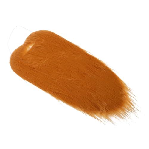 FRCOLOR falscher Schnurrbart für Männer lustig Urlaub mit falschem Bart Halloween Bart Bartset für Männer Bart des Alten Mannes Bart-Halloween Langer Bart falsche Bärte Plüschstoffe Brown von FRCOLOR