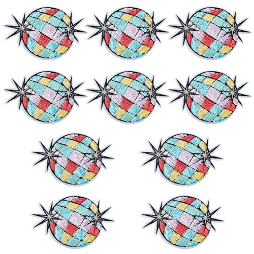 FREEBLOSS 10 Stück Pailletten Aufnäher Zum Aufbügeln Pailletten Aufnäher Mit Kleber Glänzende Discokugel Aufnäher Discokugel Patch Pailletten Diskokugel Aufnäher Zum Aufbügeln FREEBLOSS 10 Stück Pailletten Aufnäher Zum Aufbügeln Pailletten Aufnäher Mit Kleber Glänzende Discokugel Aufnäher Discokugel Patch Pailletten Diskokugel Aufnäher Zum Aufbügeln von FREEBLOSS