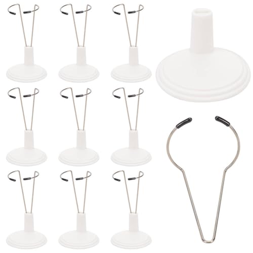 FREEBLOSS 10 Stück Weißer Verstellbarer Puppenständer, Actionfigurenständer, Puppenständer, Präsentationshalter, 7.5 10 cm, Verstellbarer Puppenpräsentationshalter Aus Kunststoff, 15 cm Große Puppen FREEBLOSS 10 Stück Weißer Verstellbarer Puppenständer, Actionfigurenständer, Puppenständer, Präsentationshalter, 7.5 10 cm, Verstellbarer Puppenpräsentationshalter Aus Kunststoff, 15 cm Große Puppen von FREEBLOSS