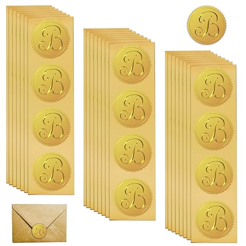 FREEBLOSS 100 Stück Wachssiegel Selbstklebend Sticker Hochzeit Gold Siegel Aufkleber Buchstabe B Briefumschlag Siegel Aufkleber Siegel Aufkleber für Postkarte Einladung Grußkarte 5cm FREEBLOSS 100 Stück Wachssiegel Selbstklebend Sticker Hochzeit Gold Siegel Aufkleber Buchstabe B Briefumschlag Siegel Aufkleber Siegel Aufkleber für Postkarte Einladung Grußkarte 5cm von FREEBLOSS