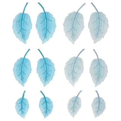 FREEBLOSS 12 Stück bestickte Blatt-Flicken zum Aufnähen, bestickte Applikation, blaue und grüne Blätter, für Kleidung, Jeans, Jacken, DIY-Dekoration, 3,6 cm ~ 10,4 cm FREEBLOSS 12 Stück bestickte Blatt-Flicken zum Aufnähen, bestickte Applikation, blaue und grüne Blätter, für Kleidung, Jeans, Jacken, DIY-Dekoration, 3,6 cm ~ 10,4 cm von FREEBLOSS
