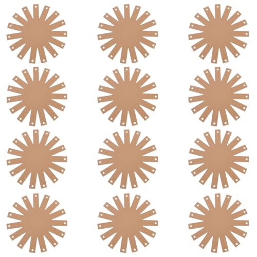 FREEBLOSS 12 geflochtene Korbbasis Zum Korbflechten 7.87 Korbflechtformen Für Anfänger Geflochtene Korbpapiervorlage Für Korbflechtzubehör Wellpapierkorb Für Osteraktivitäten von FREEBLOSS