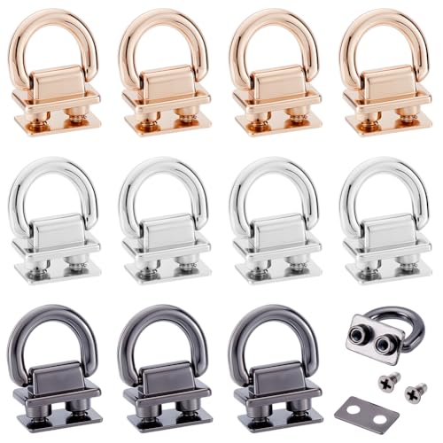 FREEBLOSS 12 x D-Ringe aus Metall für Geldbörse, Brücke, Aufhänger, Schnalle, Geldbörsenverschluss, Hardware, Taschenherstellung, Zubehör für Schlüsselanhänger, Schlüsselband FREEBLOSS 12 x D-Ringe aus Metall für Geldbörse, Brücke, Aufhänger, Schnalle, Geldbörsenverschluss, Hardware, Taschenherstellung, Zubehör für Schlüsselanhänger, Schlüsselband von FREEBLOSS