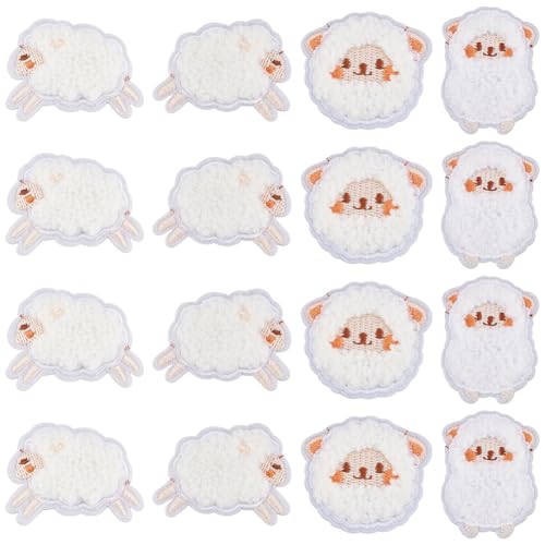FREEBLOSS 16 Stück Schaf Stickerei Patches Applikationen Aufnäher Zum Aufbügeln Für Rucksäcke Gestickte Applikationen Patches Für Kleidung FREEBLOSS 16 Stück Schaf Stickerei Patches Applikationen Aufnäher Zum Aufbügeln Für Rucksäcke Gestickte Applikationen Patches Für Kleidung von FREEBLOSS