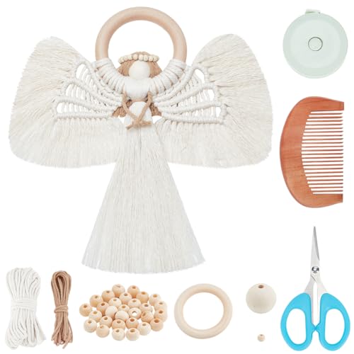 FREEBLOSS 2 Satz Makramee-Kit für Anfänger DIY Makramee-Engel-Bausatz St. Patrick's Day Makramee-Kit für Anfänger mit Anleitung Boho Engel Dekoration Erwachsene Craft Kit für Erwachsene Geschenk FREEBLOSS 2 Satz Makramee-Kit für Anfänger DIY Makramee-Engel-Bausatz St. Patrick's Day Makramee-Kit für Anfänger mit Anleitung Boho Engel Dekoration Erwachsene Craft Kit für Erwachsene Geschenk von FREEBLOSS