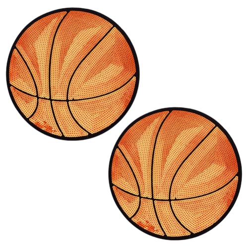 FREEBLOSS 2 Stück Basketball Pailletten Aufnäher Zum Aufbügeln Pailletten Aufbügler Mit Kleber Glänzende Basketball Aufnäher Basketball Großer Pailletten Aufnäher Pailletten Basketball Aufbügler FREEBLOSS 2 Stück Basketball Pailletten Aufnäher Zum Aufbügeln Pailletten Aufbügler Mit Kleber Glänzende Basketball Aufnäher Basketball Großer Pailletten Aufnäher Pailletten Basketball Aufbügler von FREEBLOSS