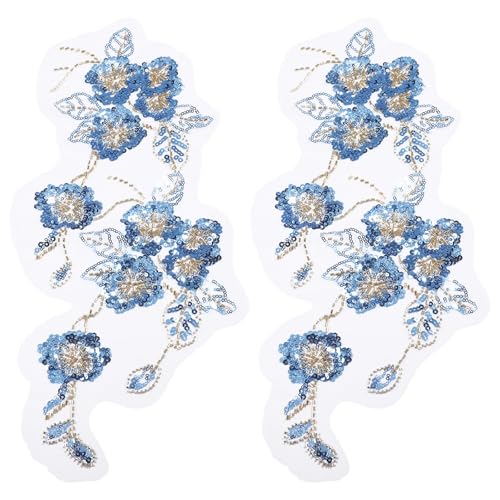 FREEBLOSS 2 Stück Blumen 3D Perlenstickerei Pailletten Spitzenapplikation Zum Aufnähen Spitzenapplikationen Verzierungen Strass Aufnäher Zum Basteln von Kleidern FREEBLOSS 2 Stück Blumen 3D Perlenstickerei Pailletten Spitzenapplikation Zum Aufnähen Spitzenapplikationen Verzierungen Strass Aufnäher Zum Basteln von Kleidern von FREEBLOSS