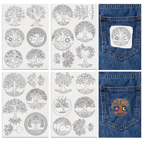 FREEBLOSS 24St. Wasserlöslicher Stabilisator Baum des Lebens Handnähstabilisatoren Klebestabilisator für Stickerei Stick und Stich Stickerei Papier für Hüte Handschuhe Kleidung Reparatur FREEBLOSS 24St. Wasserlöslicher Stabilisator Baum des Lebens Handnähstabilisatoren Klebestabilisator für Stickerei Stick und Stich Stickerei Papier für Hüte Handschuhe Kleidung Reparatur von FREEBLOSS