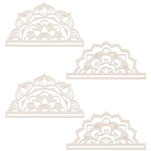 FREEBLOSS 4 Stück Makramee Rahmen In Mandala Form, Makramee Aufhängezubehör, Holzringe, Holzreifen, Natürlicher Holzreifen Für Makramee Wandbehänge, DIY Makramee Set, Bastelbedarf, Heimdekoration FREEBLOSS 4 Stück Makramee Rahmen In Mandala Form, Makramee Aufhängezubehör, Holzringe, Holzreifen, Natürlicher Holzreifen Für Makramee Wandbehänge, DIY Makramee Set, Bastelbedarf, Heimdekoration von FREEBLOSS